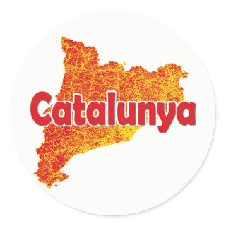 Catalonia Classic Round Sticker