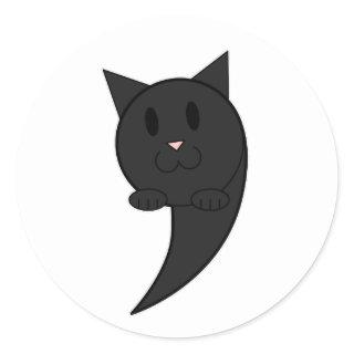 Catastrophe (black) - classic round sticker
