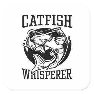 Catfish Whisperer Square Sticker