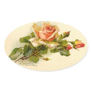 Catherine Klein's Rose Branch Oval Sticker