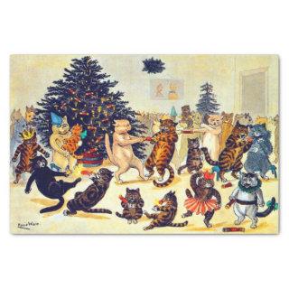Cat's Christmas Party, Louis Wain Tissue Paper