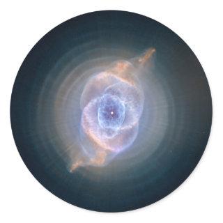 Cat's Eye Nebula Hubble NASA Classic Round Sticker