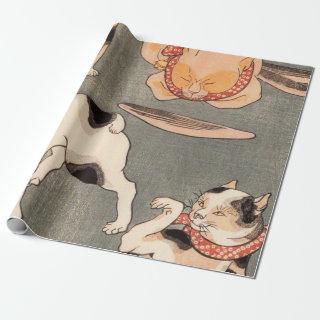 Cats Playing Utagawa Kuniyoshi