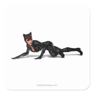 Catwoman Lurking Square Sticker