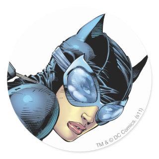 Catwoman Stare Classic Round Sticker