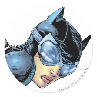 Catwoman Stare Classic Round Sticker