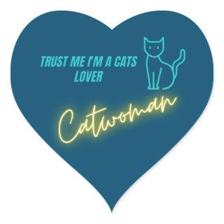 Catwoman sweatshirt blue throw pillow heart sticke heart sticker