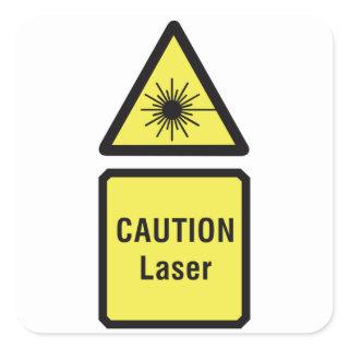 Caution Laser Stickers