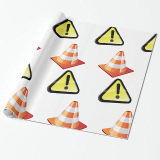 Caution Traffic Cone Warning