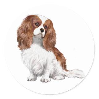 Cavalier King Charles Spaniel (A) - Blenheim 1 Classic Round Sticker