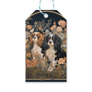 Cavalier King Charles Spaniels Tapestry Style Gift Tags