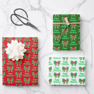 Cavapoo Christmas Dog & Green Bow 3 Colourways  Sheets