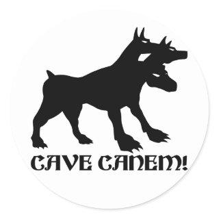 CAVE CANEM - BEWARE OF DOG Latin Classic Round Sticker
