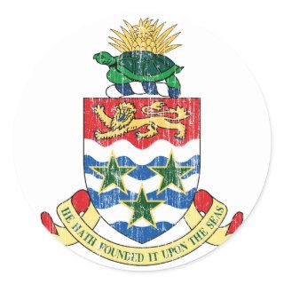 Cayman Islands Coat Of Arms Classic Round Sticker