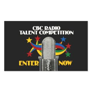 CBC Radio Talent Competition - promo Rectangular Sticker