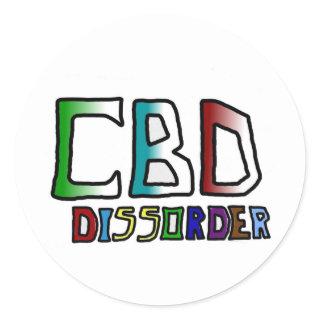 CBD dissorder Classic Round Sticker