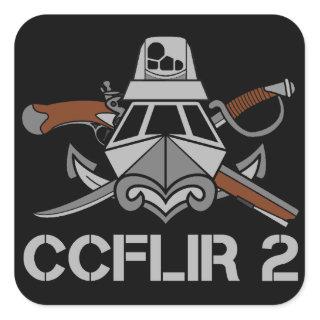 CCFLIR 2 Zap (Sticker), 3" X 3", Sheet of 6 Square Sticker