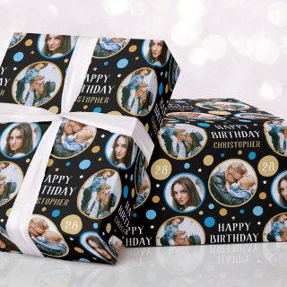 Celebration Birthday Custom Photo Blue