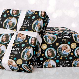 Celebration Birthday Custom Photo Turquoise Green