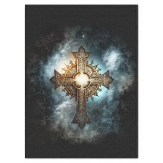Celestial Cross Decoupage Tissue Paper
