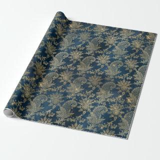 celestial magic golden floral pattern