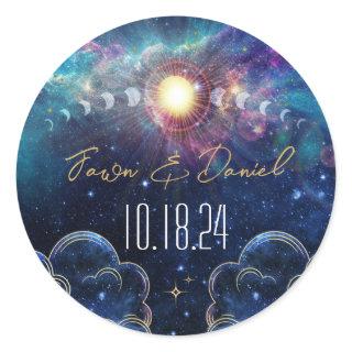 Celestial Moon Phase Wedding Seal