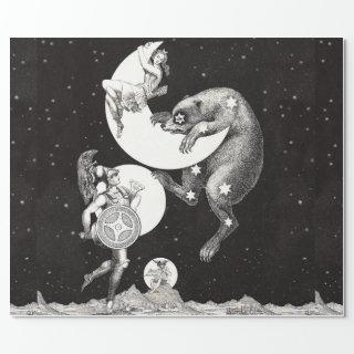 Celestial Moon Sky Universe God Night Illustration