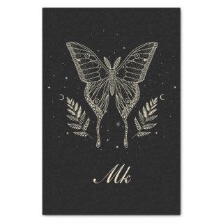 Celestial Moth Personalized Throw Pillow Tissue Paper