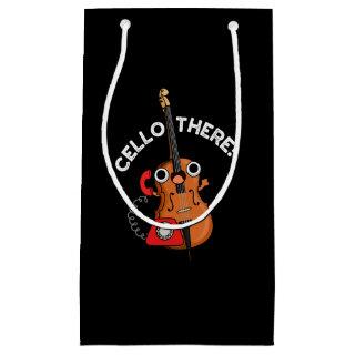Cello There Funny Telephone Pun Dark BG Small Gift Bag