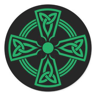 Celtic Cross Classic Round Sticker