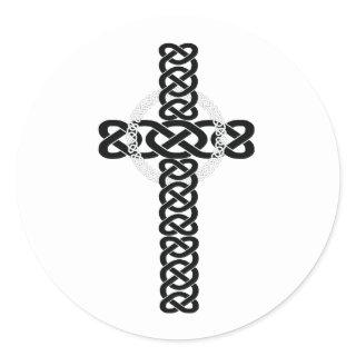Celtic Cross Classic Round Sticker