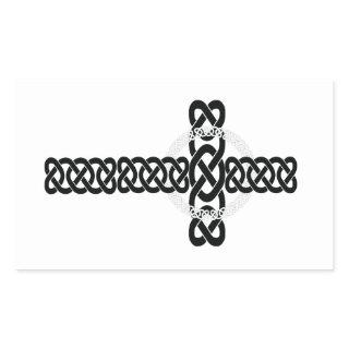 Celtic Cross Rectangular Sticker