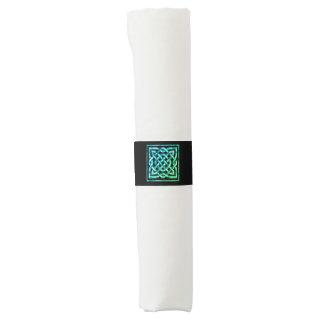 Celtic Knot - Square Blue Green Napkin Bands