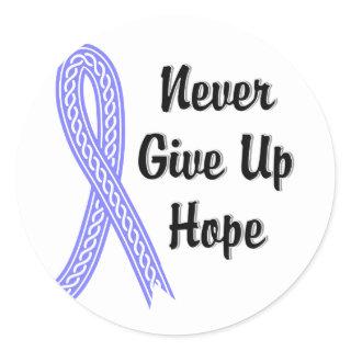 Celtic Never Give Up Hope Addison's Disease Classic Round Sticker