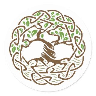 Celtic Tree of Life Classic Round Sticker
