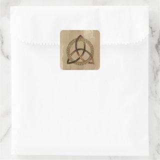 Celtic Triquetra Trinity Knot Square Stickers