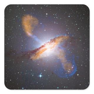 Centaurus A Shows a Supermassive Black Holes Power Square Sticker