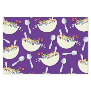 Cereal Bowl Kids Sleepover Birthday Party Cute Tissue Paper