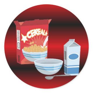 Cereal Classic Round Sticker