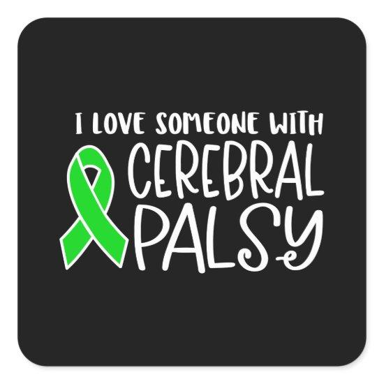 Cerebral Palsy, cerebral palsy awareness Square Sticker