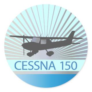 Cessna 150 Airplane Classic Round Sticker