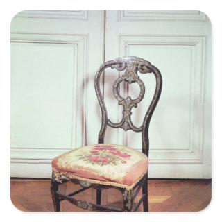 Chair, Second Empire Style Square Sticker