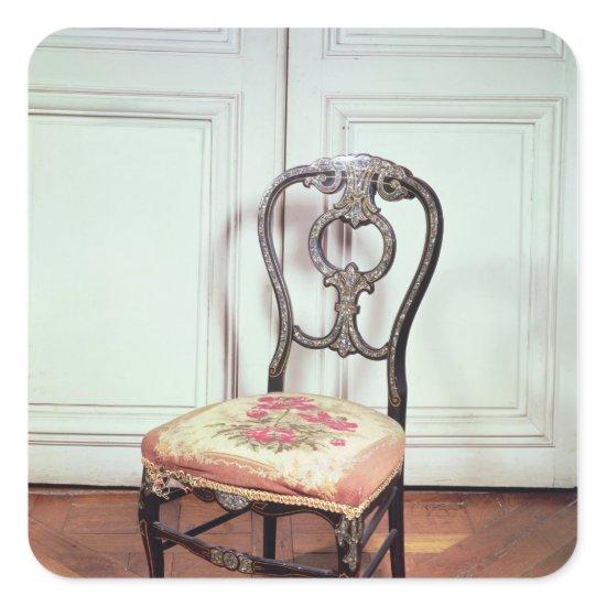 Chair, Second Empire Style Square Sticker