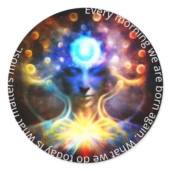 Chakras | Human Auras | Energy Healer Classic Round Sticker
