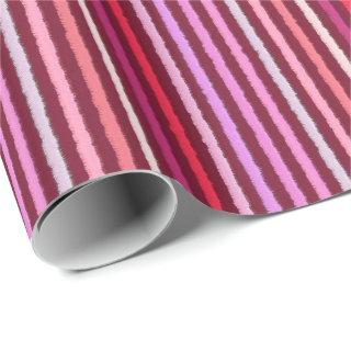 Chalk Stripes - Burgundy, Violet, Pink