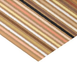 Chalk Stripes - Camel Tan and Gold Tissue Paper
