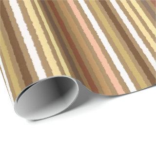 Chalk Stripes - Camel Tan and Gold