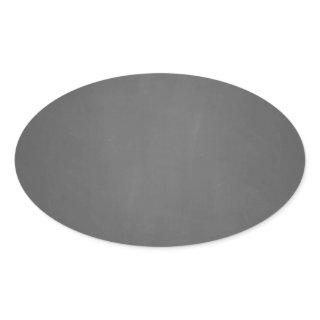 Chalkboard Background Template Oval Sticker