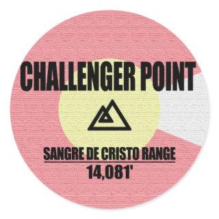 Challenger Point Classic Round Sticker