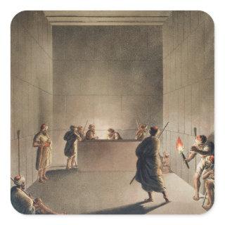 Chamber and Sarcophagus in the Great Pyramid of Gi Square Sticker